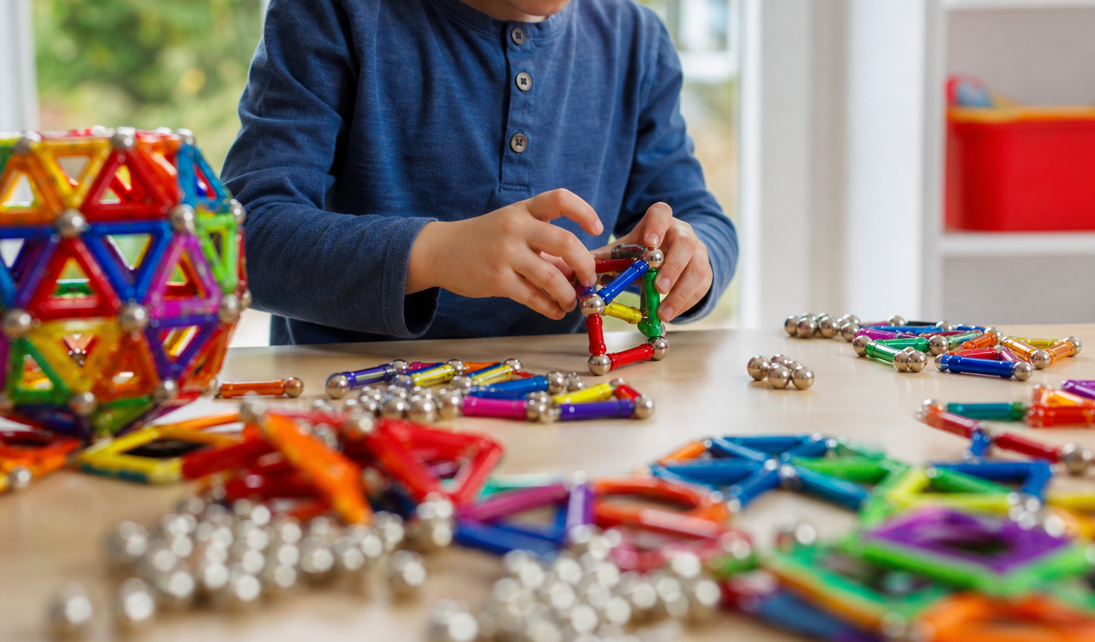 Magnetisch speelgoed voor kinderen: leerzaam cadeau naast de brandweerhelm